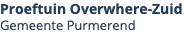 Proeftuin Overwhere-Zuid Gemeente Purmerend