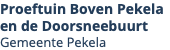 Proeftuin Boven Pekela en de Doorsneebuurt Gemeente Pekela