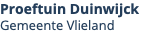 Proeftuin Duinwijck Gemeente Vlieland